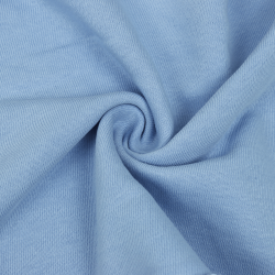 Ткань Футер 3-х нитка, Петля, цвет Светло-Голубой (на отрез)  в Серове