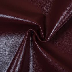 Ткань Дерматин (Кожзам) для мебели, цвет Бордовый (на отрез)  в Серове