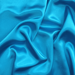 *Ткань Атлас-сатин, цвет Голубой (на отрез)  в Серове