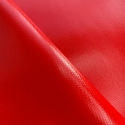 Тентовый материал ПВХ 600 гр/м2 плотная, Красный (Ширина 150см), на отрез  в Серове, 600 г/м2, 1189 руб