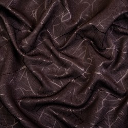 Ткань Блэкаут для штор &quot;Ледовое тиснение цвет Темно-Коричневый&quot; (на отрез)  в Серове