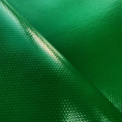 Ткань ПВХ 600 гр/м2 плотная, Зелёный (Ширина 150см), на отрез  в Серове