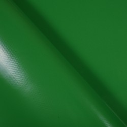 Тентовый материал ПВХ 450 гр/м2, Зелёный (Ширина 160см), на отрез  в Серове, 450 г/м2, 799 руб