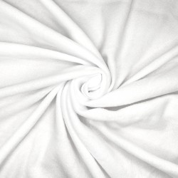 Флис Односторонний 130 гр/м2, цвет Белый (на отрез)  в Серове