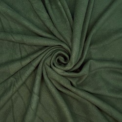 Ткань Флис Односторонний 130 гр/м2, цвет Темный хаки (на отрез)  в Серове