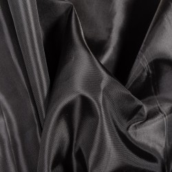 Ткань подкладочная Таффета 190Т, цвет Черный (на отрез)  в Серове