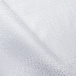 Ткань Оксфорд 300D PU Рип-Стоп СОТЫ, цвет Белый (на отрез)  в Серове