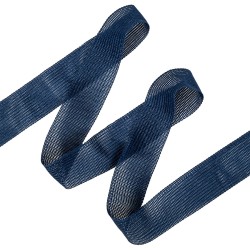 Окантовочная лента-бейка, цвет Синий 22мм (на отрез)  в Серове