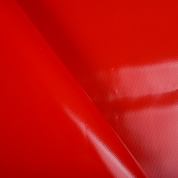 Ткань ПВХ 450 гр/м2, Красный (на отрез)  в Серове