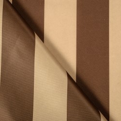 Ткань Оксфорд 300D PU, Бежево-Коричневая полоска (на отрез)  в Серове