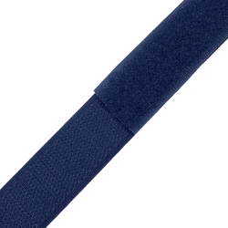 Контактная лента 25мм цвет Тёмно-Синий (Велькро-липучка), на отрез  в Серове