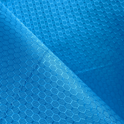 Ткань Оксфорд 300D PU Рип-Стоп СОТЫ, цвет Голубой (на отрез)  в Серове