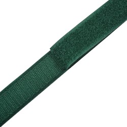 Контактная лента 25мм цвет Зелёный (велькро-липучка, на отрез)  в Серове