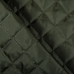 Стеганая подкладочная ткань с синтепоном (100гр/м2), цвет Хаки (на отрез)  в Серове