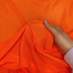 Трикотажная Сетка 75 г/м2, цвет Оранжевый (на отрез)  в Серове