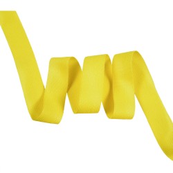 Окантовочная лента-бейка, цвет Жёлтый 22мм (на отрез)  в Серове